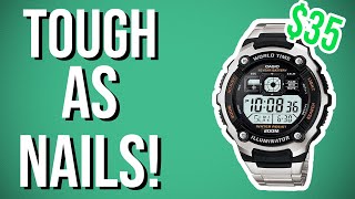 Casio AE 2000W Full Review  Tough As Nails [upl. by Llirred]