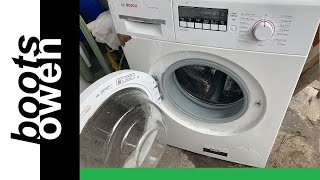 Bosch Varioperfect  Motor brushes change and test wash 30min [upl. by Nylrehs487]