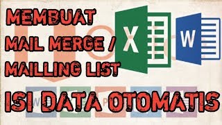 Cara Membuat Mail Merge  mailling list di ms word Bahasa Indonesia [upl. by Amieva]