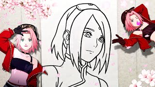 COMMENT DESSINER SAKURA🌺 [upl. by Laird624]