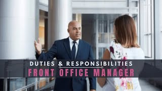 Duties and Responsibilities of a Front Desk Manager in Five Star Hotel [upl. by Blunk]