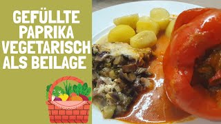 Gefüllte Paprika Vegetarisch Mediterrane von der schnellen Küche [upl. by Hammel]