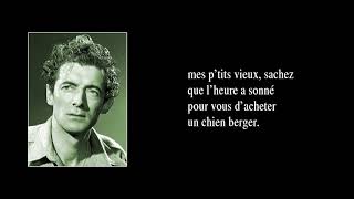 LA CHANSON DU RETRAITÉ – version de 1958 – avec paroles [upl. by Wilmar261]