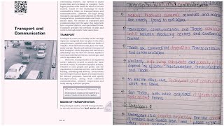 Class 12 Geography NCERT Notes Chapter 8 Transport and Communication part1 [upl. by Brittan159]