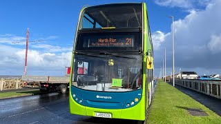 Ex Abellio London  Transpora 2604 LJ09 CCD ADL Enviro400 Dennis TridentOn service 21 North Pier [upl. by Htebazileyram913]