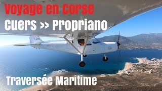 Traversée vers la Corse en ULM mode demploi [upl. by Airel942]