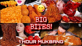 MUKBANGERS TAKING EXTREME BITES 🌶️🔥😍NOODLES ASMR MUKBANG😋BLACK BEAN NOODLES ASMR MUKBANG😍🥰 [upl. by Frechette968]