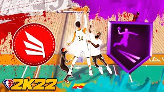 HOF LIMITLESS TAKEOFF BADGE GIVES UNLIMITED CONTACT DUNKS on NBA 2K22 [upl. by Ain]