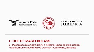 🔵 Ciclo de Masterclass quotProcedencia del amparo directo e indirectoquot [upl. by Ahsimrac539]