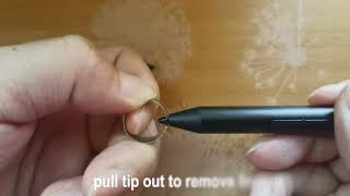 How to replace LAZARITE M pen tip [upl. by Lleynad]