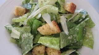 CAESAR SALAD  How to make CLASSIC CAESAR SALAD demonstration [upl. by Vasiliu594]