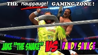 WWE 2K14 Jake The Snake Vs Randy Savage Gameplay HD PVR Rocket [upl. by Auehsoj]