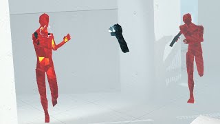 Superhot VR No Guns Former WORLD RECORD Speedrun  1306 [upl. by Mik]