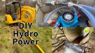 DIY Hydro Power from my stream  Turgo Wheel  Full Install Video [upl. by Lune]