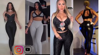 Spotlight Ready Luxury Leggings Styles  Top 5 How To Style Leather Leggings Outfits [upl. by Yborian]