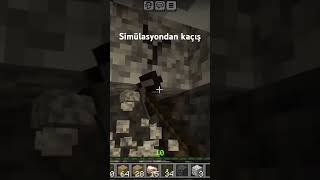 Simülasyondan kaçış part1 shorts keşfet minecraftmemes [upl. by Alleuqahs224]