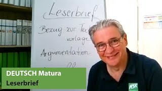 Wie schreibt man einen Leserbrief  Deutsch Matura [upl. by Odlaniger627]