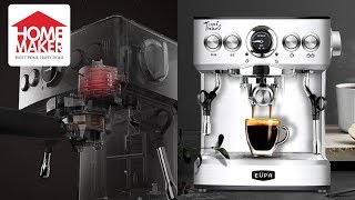 EUPA THERMOBLOCK 19 Bar Italian Pump SemiAutomatic Espresso and Cappuccino Machine [upl. by Iggy954]