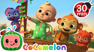 Apples Bananas Song🍎🍌  Cocomelon  Animal Time  Kids Cartoons amp Nursery Rhymes  Moonbug Kids [upl. by Markowitz]