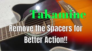 Takamine EASY Set Up LOWER YOUR ACTION WITH EASE [upl. by Ahsot]