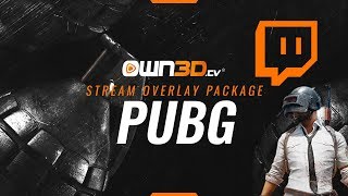 PUBG Twitch Stream Overlay Pack  Direct Download  own3dtv [upl. by Yecies]