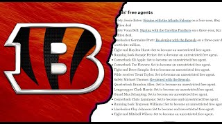 PREDICTING THE FUTURE OF THE REST OF THE CINCINNATI BENGALS FREE AGENTSHAYDEN HURST FLOWERS ETC [upl. by Ennahs]