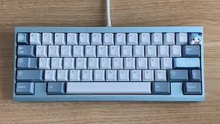 Snow60  MX Black Hyperglides  Aluminum plate  GMK Shoko [upl. by Pfeifer]