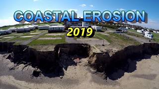 COASTAL EROSION  Ulrome amp Skipsea 2019 [upl. by Ahsiekahs]