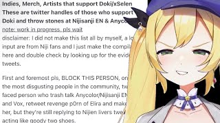 Nijisanji Defenders Released A HIT LIST Targeting Critics [upl. by Shanna168]