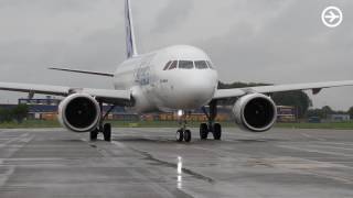 Erstlandung A319neo in Linz First Landing A319neo in Linz [upl. by Serdna582]