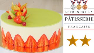 FRAISIER RECETTE AVEC CRÈME MOUSSELINE [upl. by Atiuqel]