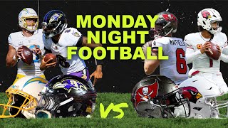 Ravens vs Buccaneers amp Chargers vs Cardinals Clash For Monday Night Football Shootout [upl. by Penoyer]