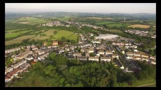 Launceston Cornwall 4k Aerial Drone Footage [upl. by Kutzenco]