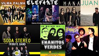 Mana Soda Stereo Enanitos verdes Elefante Hombres G EXITOS Clasicos Del Rock En Español [upl. by Devehcoy]