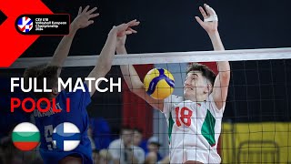 Full Match  Bulgaria vs Finland  CEV U18 Volleyball European Championship 2024  Men [upl. by Walling850]