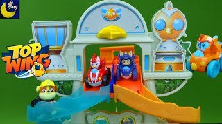 Top Wing Mission Ready Race Track Play Set Rod Swift Brody Penny Paw Patrol Rubble Toys Video [upl. by Vachel]