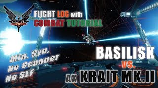 Elite Dangerous  Krait MK2 vs Basilisk Solo Min Syn  No SLF [upl. by Aninnaig]