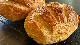 Rustic Country Bread  Crusty Bread [upl. by Assi]