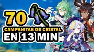 🥀CAMPANITAS DE CRISTAL 70 EN 13 MINUTOS  GENSHIN IMPACT 23 [upl. by Enak]