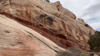 Paria Utah into the Pictograph box canyon along the highway [upl. by Sadick975]