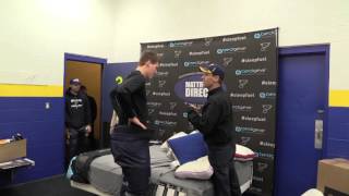 St Louis Blues Pillow Fitting with Mattress Direct and BedGear [upl. by Timms]