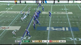 Winnipeg Blue Bombers vs Saskatchewan Roughriders 2022 Banjo Bowl Full Game [upl. by Tenaej427]