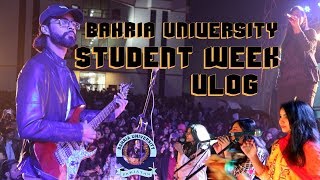 BAHRIA UNIVERSITY STUDENT WEEK 2019 Vlog ArizAzeem Vlife EMC BUMC bahria university karachi campus [upl. by Eceirahs]