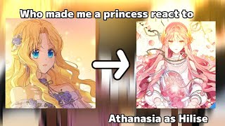 Who made me a princess react to Athanasia as Hilise  Gacha club [upl. by Emanuela]