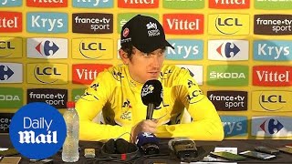 Incredible Insane Geraint Thomas on his Tour de France win [upl. by Hammer]