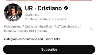 ur Cristiano ronaldo channel  ur Cristiano channel  Cristiano ronaldo YouTube channel [upl. by Elnore]