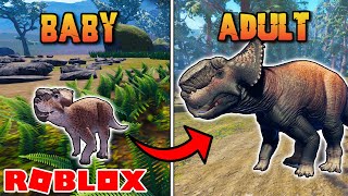 I Survived as a PACHYRHINOSAURUS in ROBLOX [upl. by Kliment828]