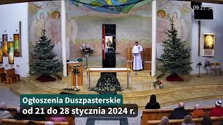 Ogłoszenia Duszpasterskie 20240121 [upl. by Bertha]