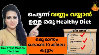 Weight gain diet in Malayalam Dietitian Talksvannam vekkan ulla diet malayalathilWeight gain food [upl. by Huda]