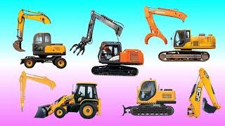 MENEBAK GAMBAR DENGAN BENAR JENIS ALAT BERAT JCB EXCAVATOR TRACTOR VIDEO CARTOON CORRECTLY GUESS [upl. by Annelg90]